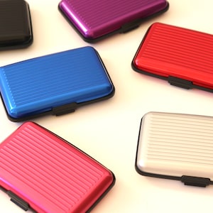 Creditcardhouder, visitekaarthouder, portemonnee, kaarthouder, dunne portemonnee, harde hoes, creditcardportemonnee, cadeau voor haar | RFID-blokkering |