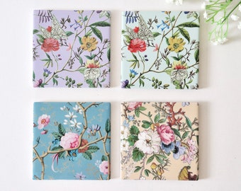 Ceramic Coaster, Drinks Coaster With Gift Bag, Tile Coaster, Coasters, Home Decor, Kitchen,  Coffee Table, Artist Gift, Housewarming Gift