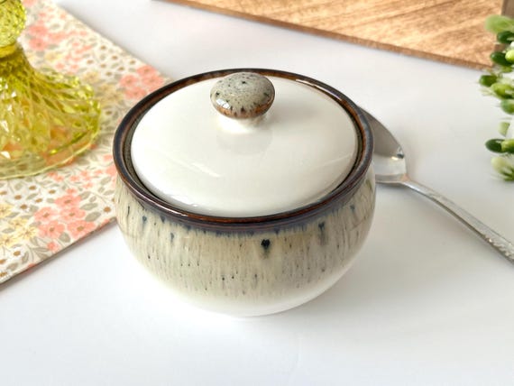 Ceramic Ombre Sugar Bowl, Tea Set, Vintage, Sugar Pot And Creamer, Vintage Tea Set, Tea Party, Tea lover Gift