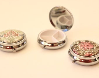Pill Box With Mirror, | Pills Organiser | Medicine organiser | jewellery trinket| Travel Pill Case