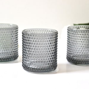 Tea light holders With Scented Tealights, Set Of 3 Glass Tealight Holders, Glass Votive, Candle Holder, Tlight Holder, Home Decor