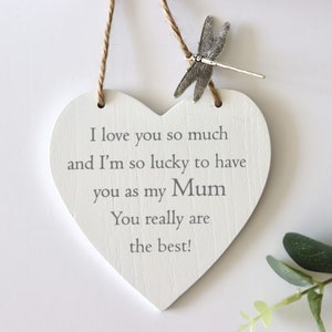 Plaque de cœur personnalisée pour maman grand-mère meilleure amie tante, cadeau personnalisé pour maman grand-mère amie tante, plaque de remerciement, décoration murale