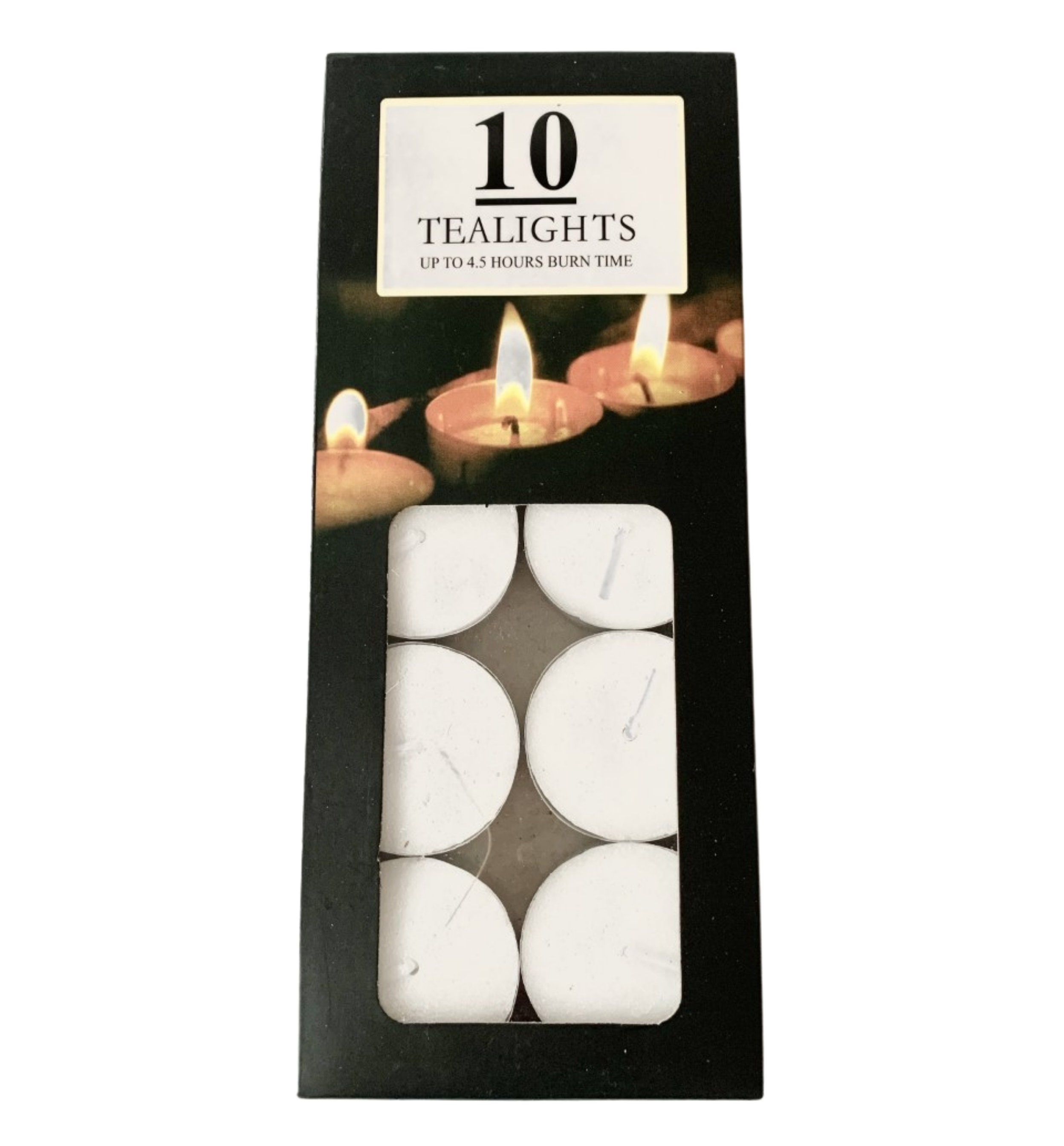 Pack of 10 Tea lights 4.5 Hour Burn Time Tealights Candles Etsy