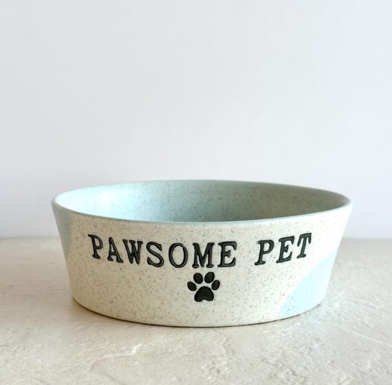 Slow Feeder Best Pet Bowls Dolce Moderno Bowl "You Had Me At Woof" For Dogs