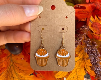Pumpkin spice earrings
