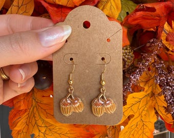 Fall acorn earrings