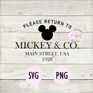 Stuur het terug naar Mickey & co. 1928, digitaal bestand, svg, png, gesneden bestand, sublimatie, hoofdstraat, VS, cricut, silhouet, instant