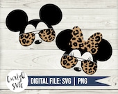 SVG, Cheetah Mickey, Cheetah Minnie, Wild, Cheetah Print