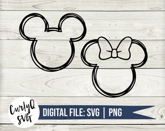 SVG, Mickey, Minnie, graphic, sketch, digital download, castle, magical, instant download, Orlando, California, vacation, png, sublimation