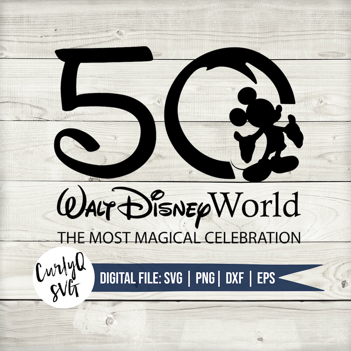 SVG Disney World 50th anniversary the most magical | Etsy