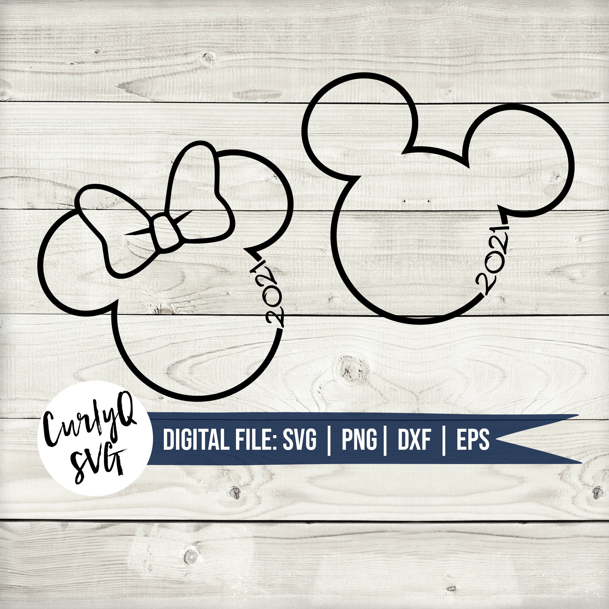 SVG, disney 2021, digital download, mickey, minnie, outline, cut file…