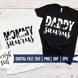 SVG, mama saurus, papa saurus, dinosaurus, bijpassende shirts, digitale download, bestand knippen, silhouet, cricut, diy, baby saurus,