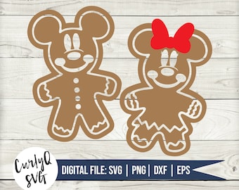 SVG, christmas, Mickey, Minnie, gingerbread, cookie, holiday, merry christmas, magical, castle, digital download, santa, cut file, cricut