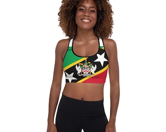 St. Kitts/U.S Virgin Islands coats Padded Sports Bra