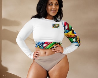 St. Kitts/U.S Virgin Islands Recycled long-sleeve crop top