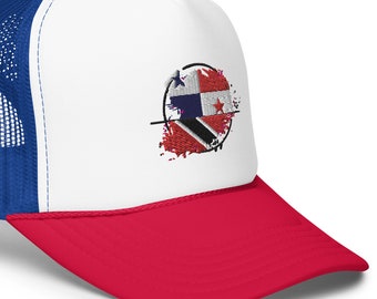 Panama and Trinidad Foam trucker hat