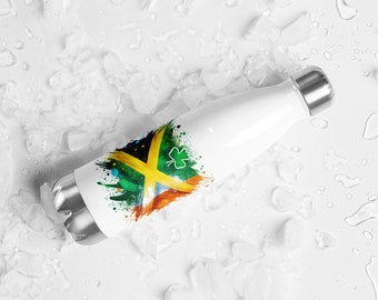 Jamaica and  Irish Stainless steel water bottle