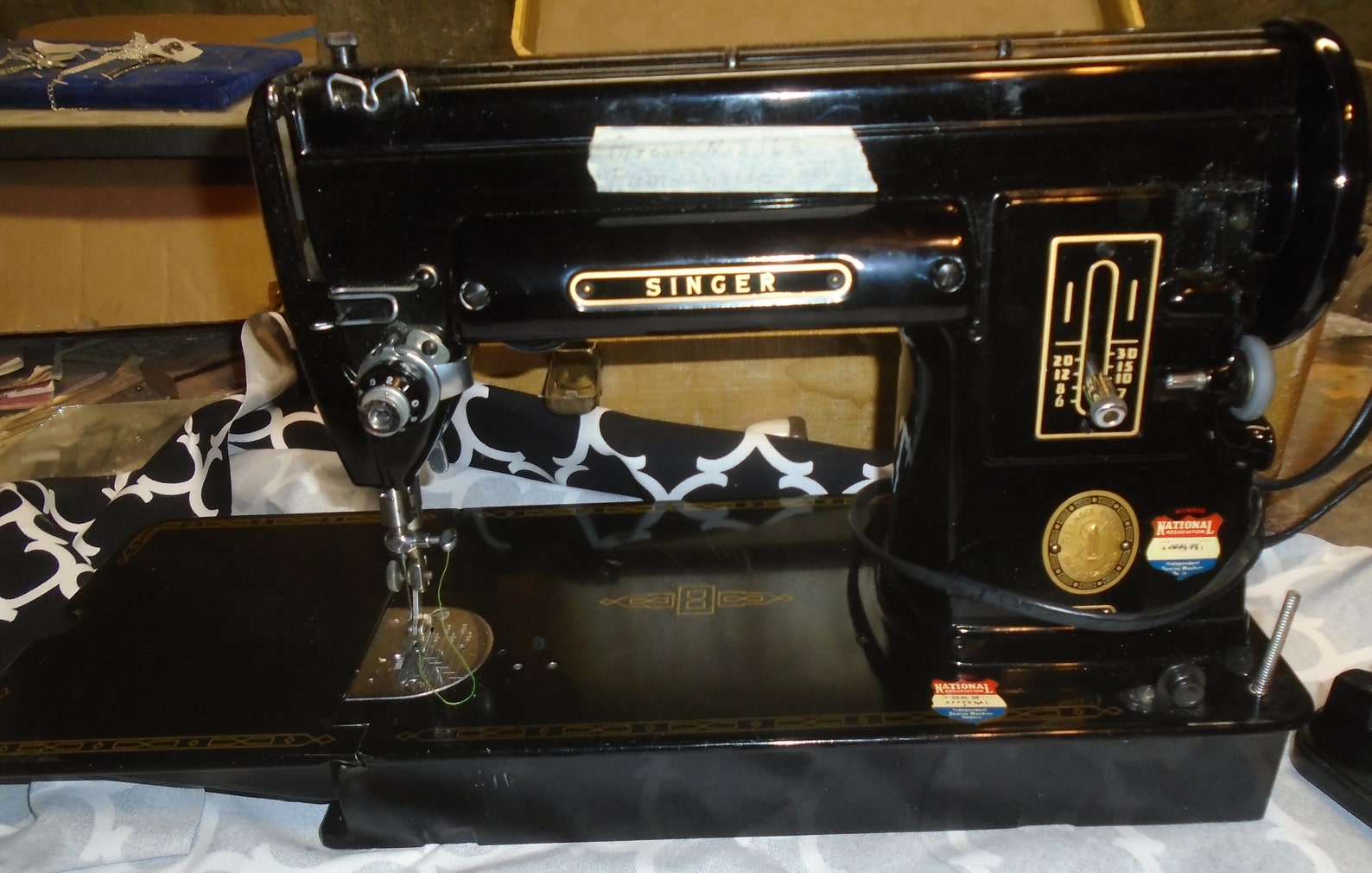 Vintage 1951 Singer Sewing Machine model 301A Slant needle in Etsy