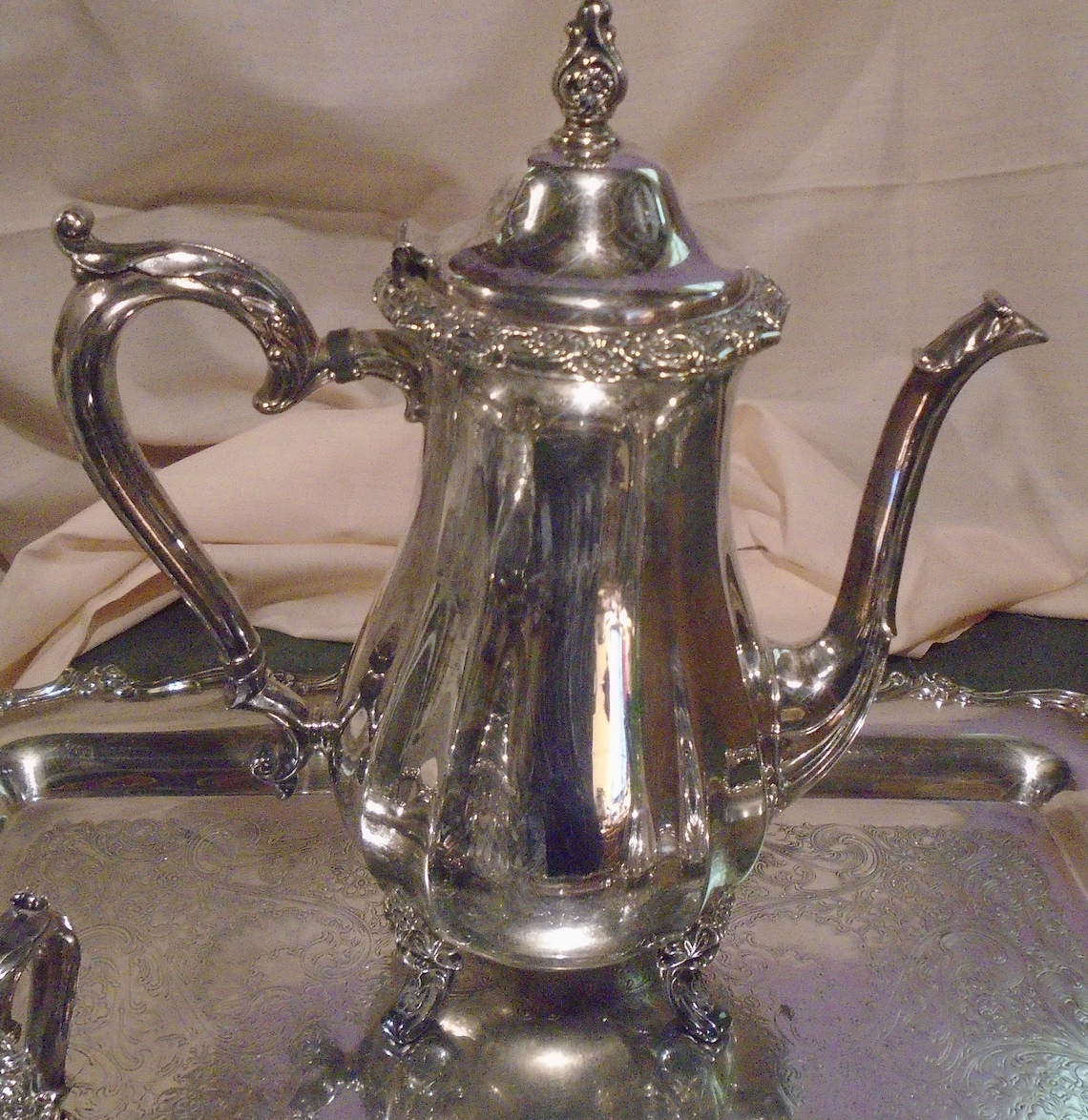 International Silver Co. silver plate tea set Countess Etsy