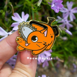 Chainsaw Cat Pin