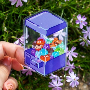 Genshin Slime Claw Machine doorzichtige sticker