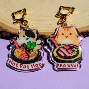 Hot Pot Hoe & K-BBQ Baby Keychain