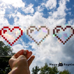 Pixel Heart Suncatcher / Rainbow Maker