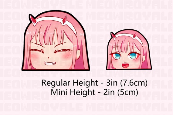 darling in the franxx 02 peeker stickers zero two etsy canada