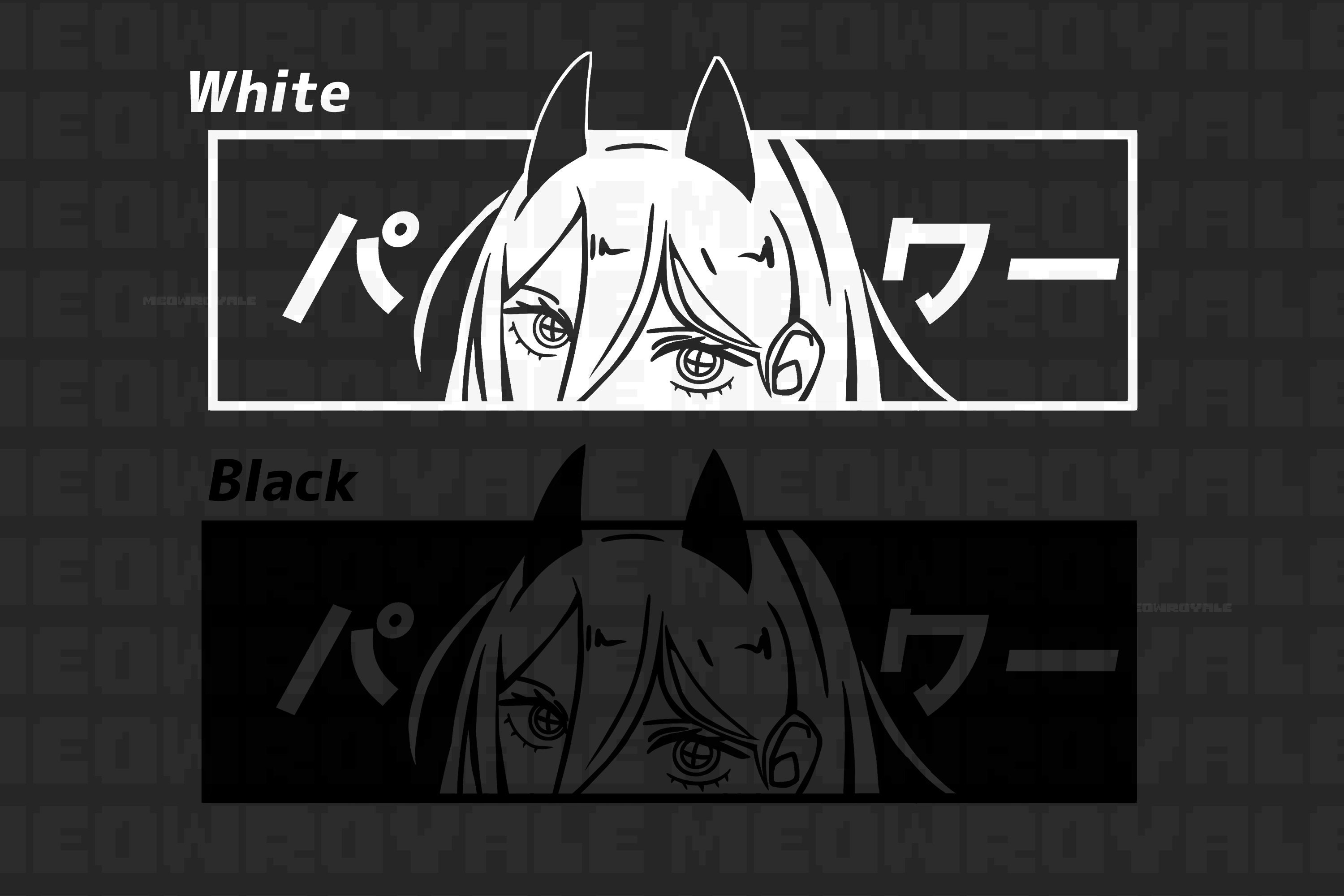 Power Vinyl Decal/ Chainsaw man/Sticker/Waterproof Etsy