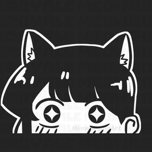 Komi Cat Ear Vinyl Decal Peeke/ Sticker/Waterproof