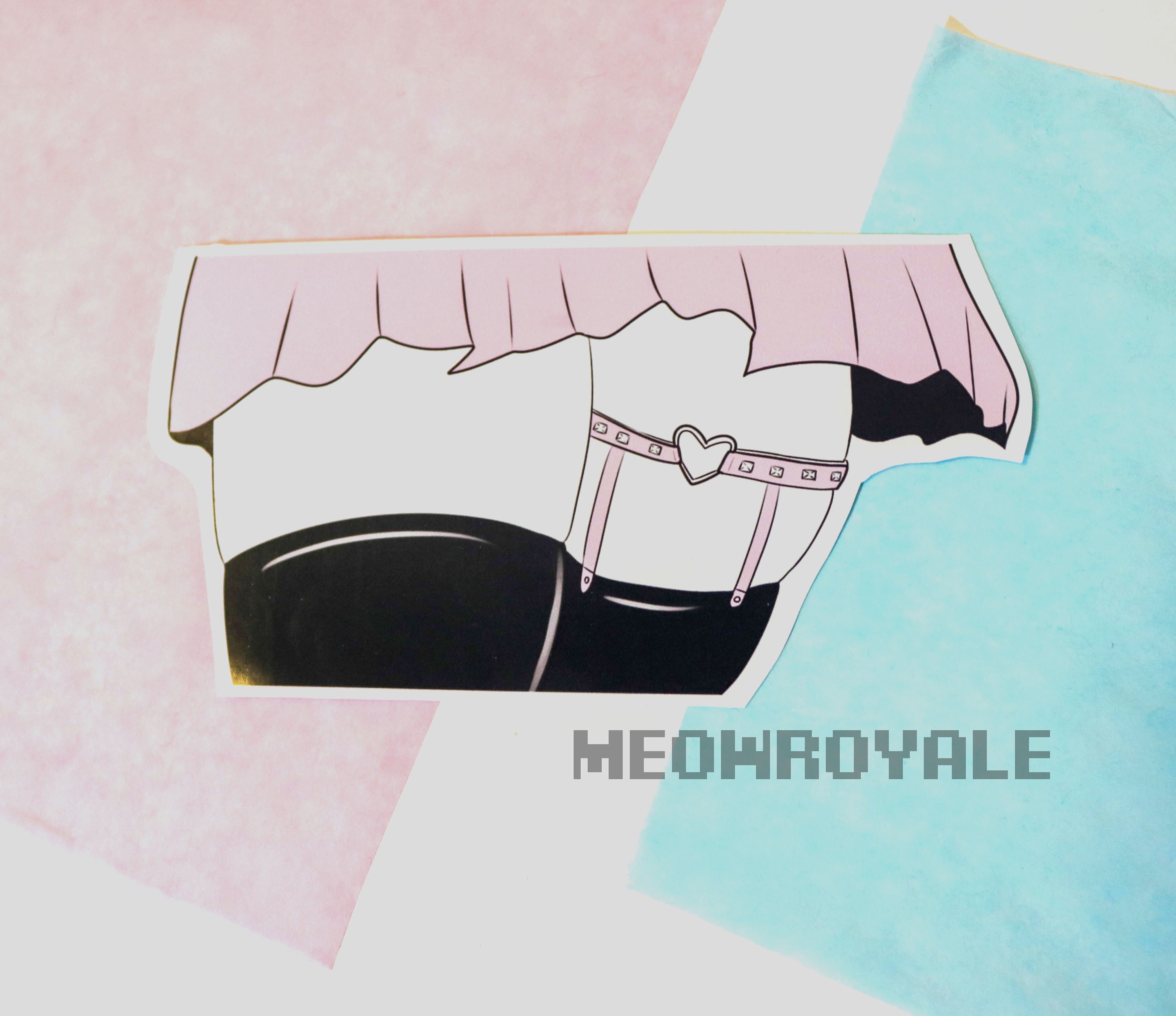 Anime Thigh High Sticker/ Kawaii/ Die Cut - Etsy Anime Thigh High Sticker/ Kawaii/ Die Cut - Etsy