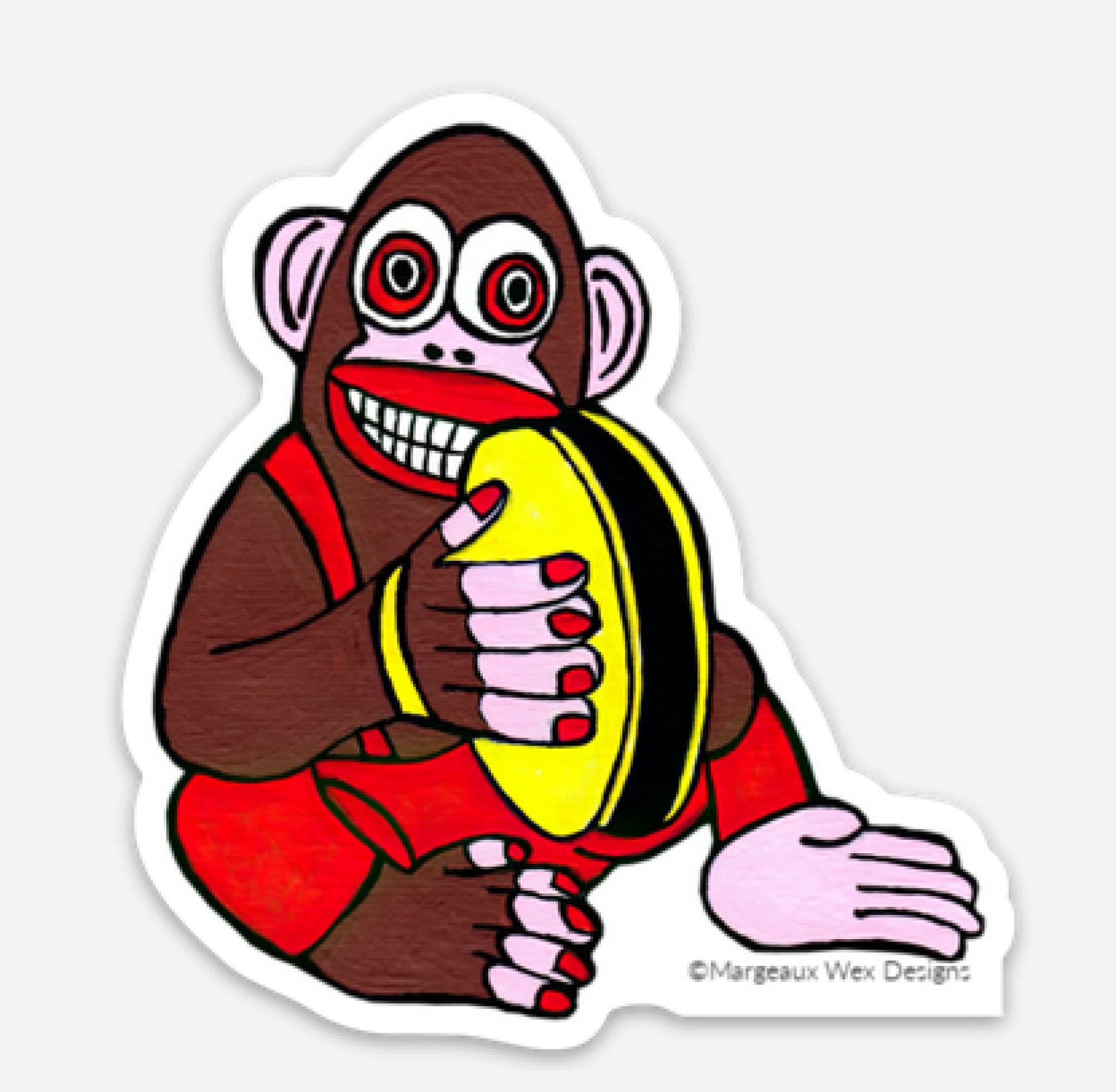 Cymbal Monkey Sticker 3 Inch inspired by Circus Music Animals Etsy