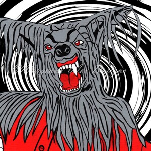 Thriller Horror Kunstdruck Michael Jackson Werwolf Etsy