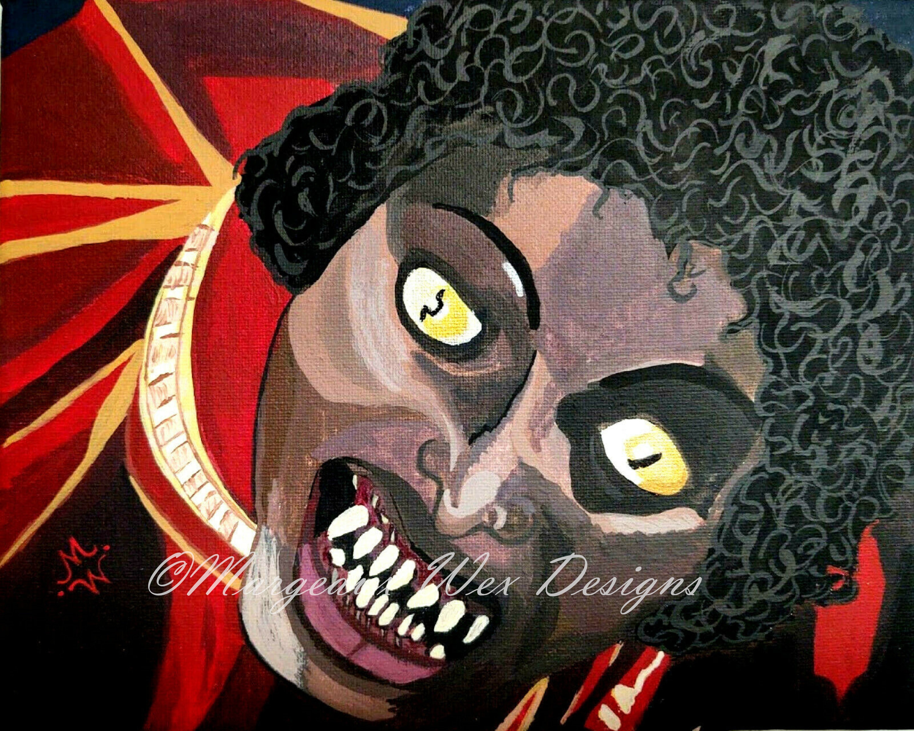 Thriller Horror Kunstdruck Michael Jackson Werwolf Etsy