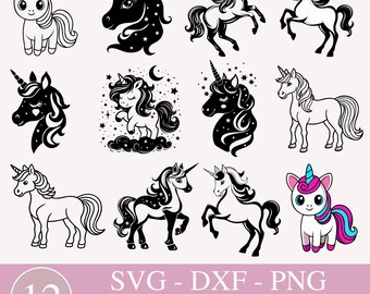 Unicorn SVG Files For Cricut, Unicorn Png Sublimation Designs, Unicorn Birthday Design, Unicorn Mug Design, Unicorn Stickers Clipart