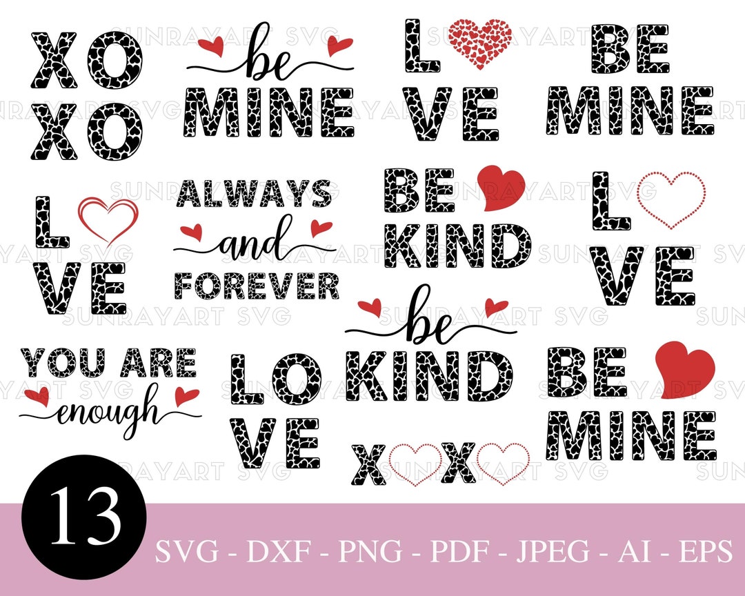 Valentines Day Svg Files for Cricut Bundle, Valentines Day PNG, Funny ...