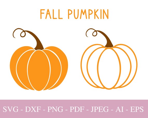 Pumpkin SVG Files for Cricut Fall PNG Clipart Thanksgiving - Etsy Canada