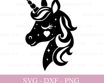 Archivos SVG de unicornio para Cricut, diseños de sublimación Png de unicornio, diseño de cumpleaños de unicornio, diseño de taza de unicornio, imágenes prediseñadas de pegatinas de unicornio