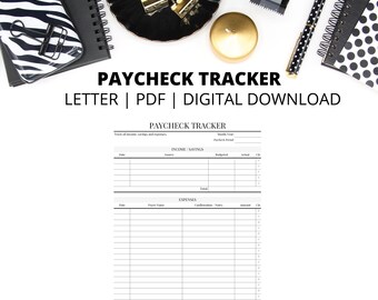 Salaristracker | Salarisnotities | Lettergrootte | Pdf | Direct digitaal downloaden