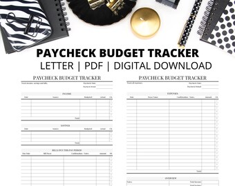 Salarisbudgettracker | Salarisnotities | Lettergrootte | Pdf | Direct digitaal downloaden