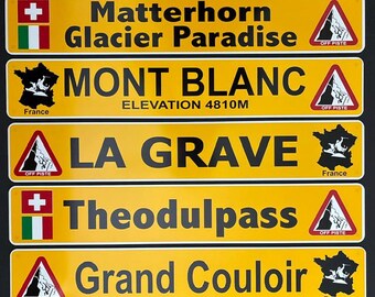 European Mountain "Off Piste" Trail Signs from Authentic Trail Signs