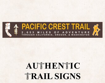 Pacific Crest Trail- Trail Sign from Authentic Trail Signs