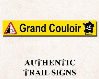 Grand Couloir (France) Sign- European Mountain Series from Authentic Trail Signs