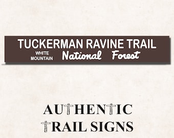 Tuckerman Ravine- Trail Sign from Authentic Trail Signs