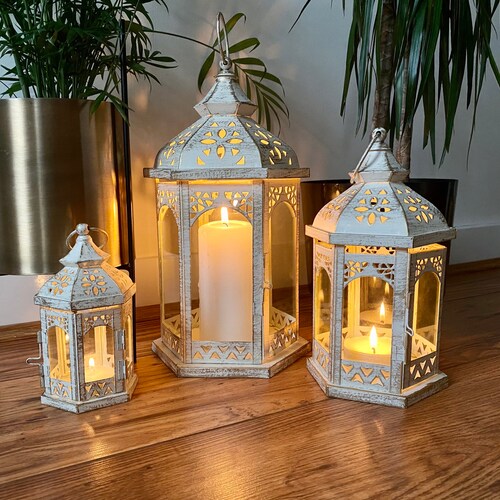 Square Metal European Wall Hanging Votive Candle Holder Etsy