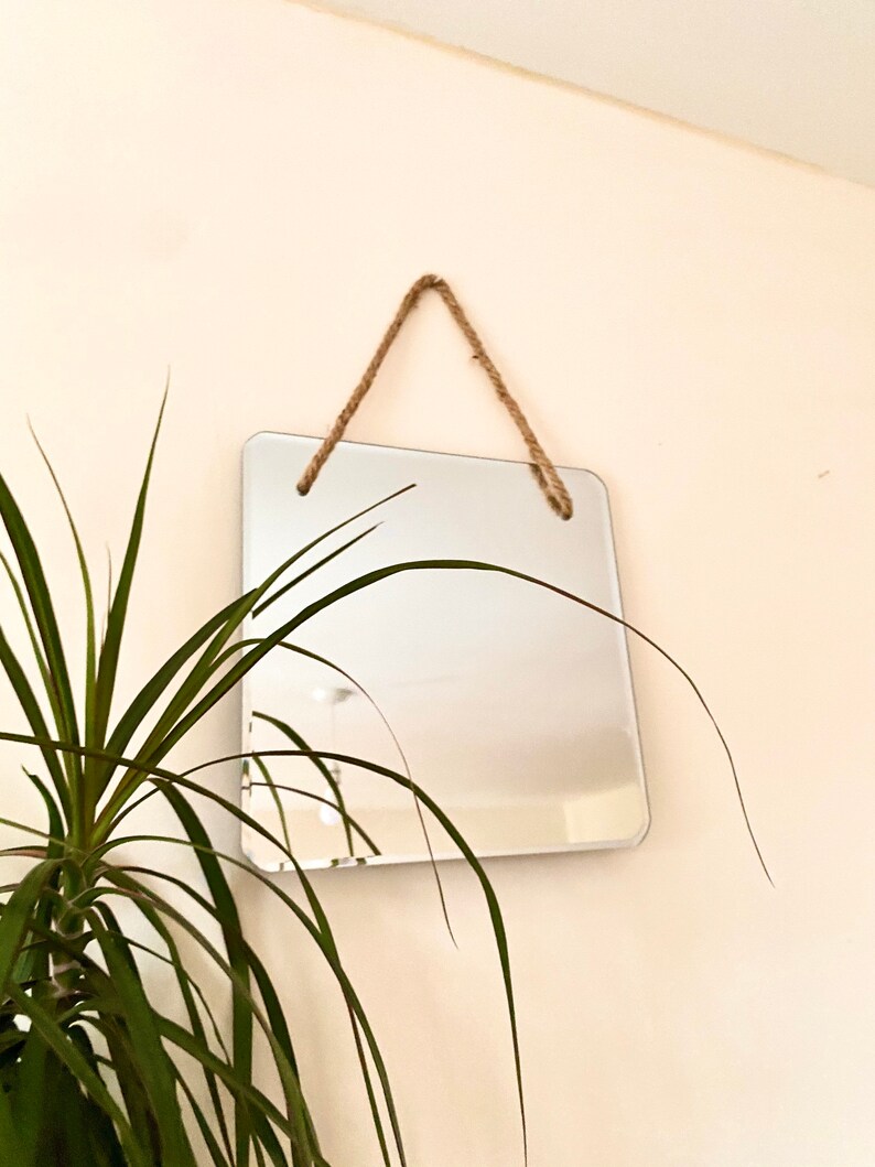 Silver Mirror Wall Decor Geometric Set Bohemian Home Decor Etsy