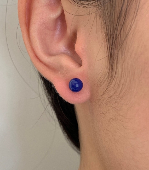 Orecchini A Bottone In Argento 925 Con Pietre Naturali – Turchese, Ambra, Granato E Lapislazzuli, Gioielli Fatti A Mano In Stile Boho Per Donna, Regalo Significativo