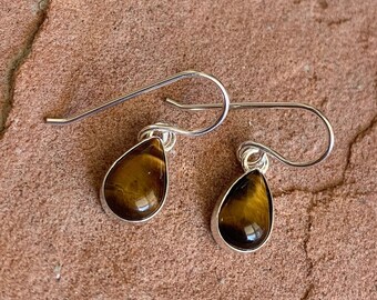 Pendientes Colgantes De Gemas Naturales Ovales De Las Tiger Pendientes Colgantes De Gemas Naturales Ovales De Las Tiger