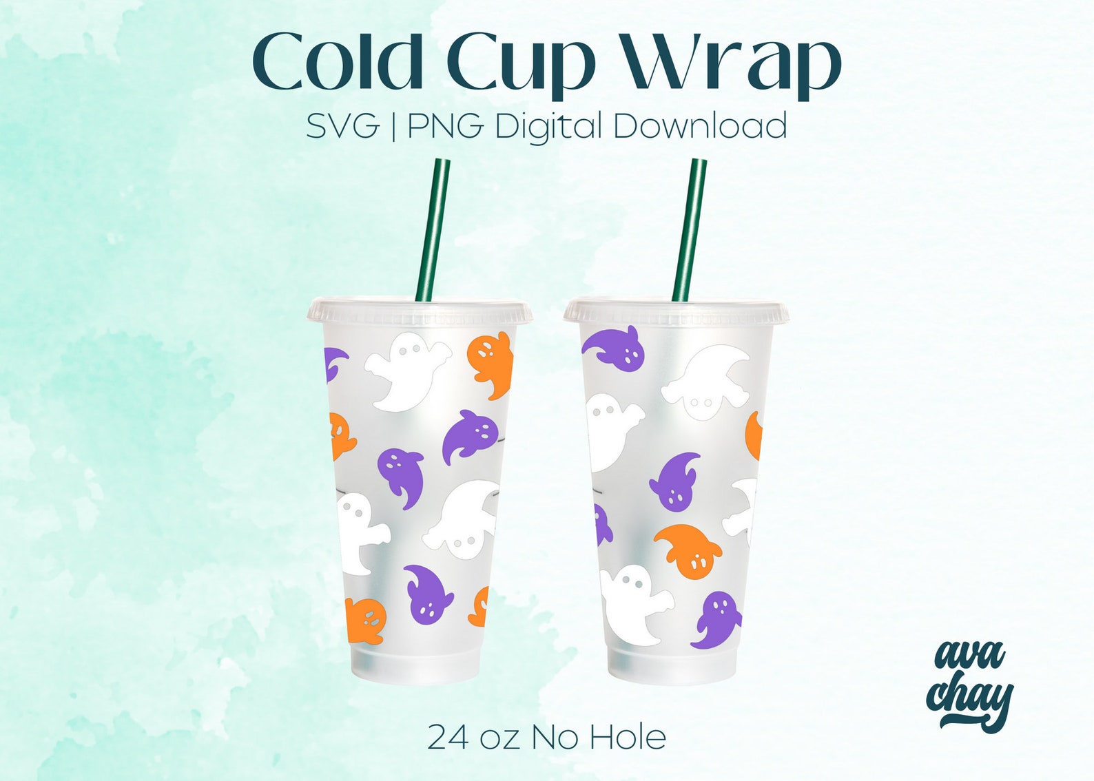 Halloween Cold Cup Bundle 24 Oz Cold Cup SVG Cold Cup No Etsy