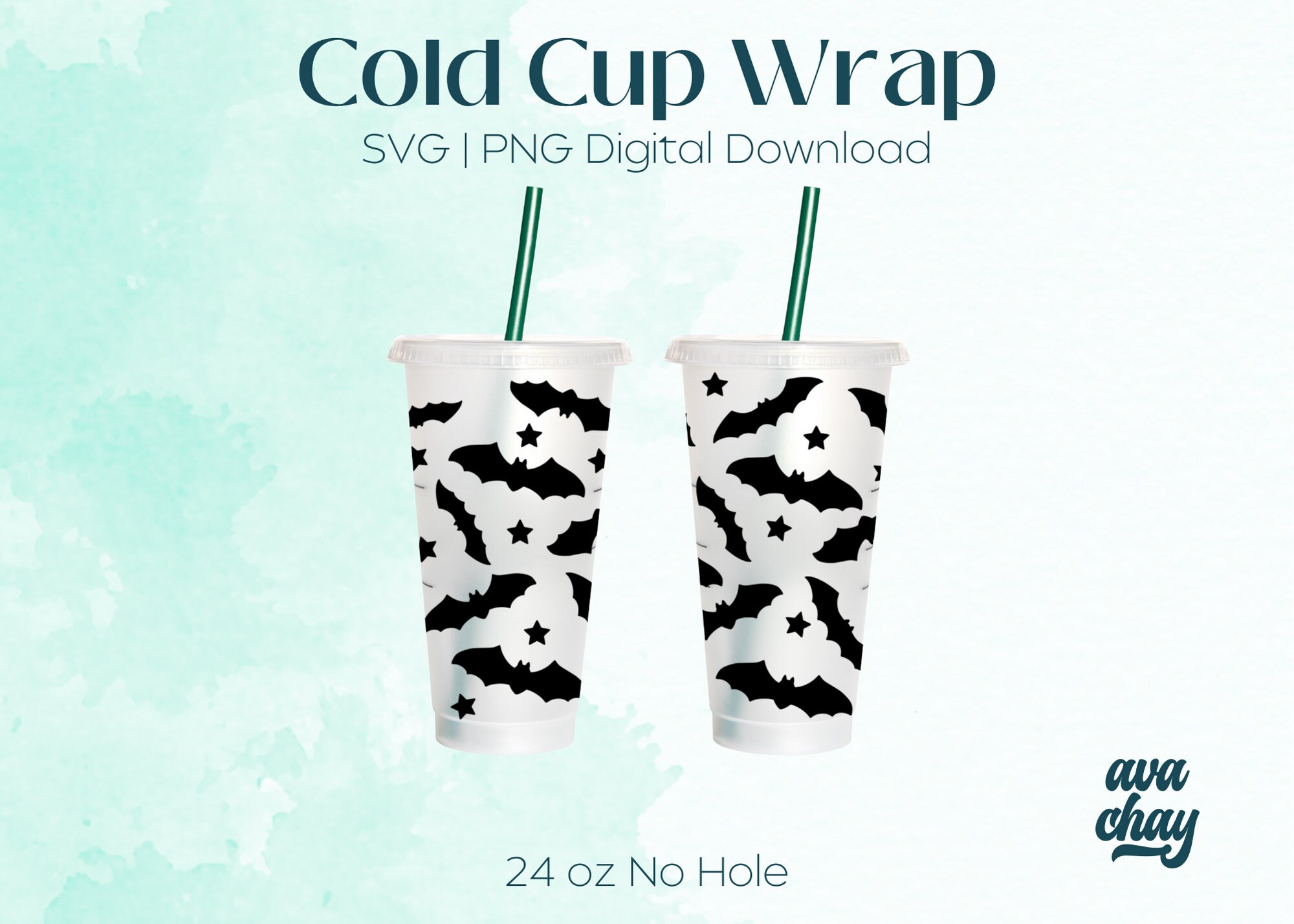 Halloween Cold Cup Bundle 24 Oz Cold Cup SVG Cold Cup No Etsy